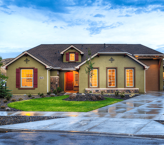 Exterior shot of a house