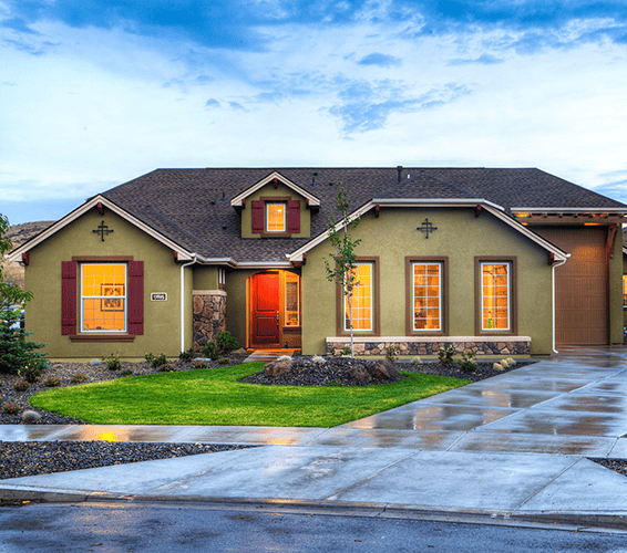 Exterior shot of a house
