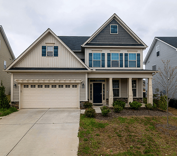 Exterior shot of a house